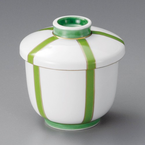 20001-121 ぼんぼり(グリーン)京型むし碗|業務用食器カタログ陶里30号