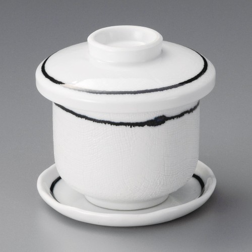 20032-411 黒一珍一本線むし碗|業務用食器カタログ陶里30号