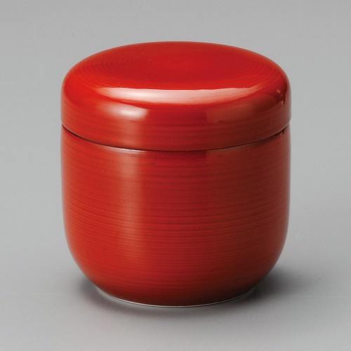 20216-131 赤巻夏目型むし碗|業務用食器カタログ陶里30号