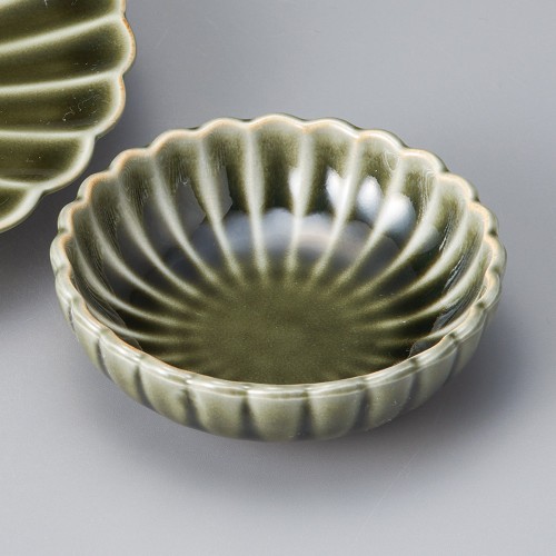 20904-321 織部織部菊型鉢|業務用食器カタログ陶里30号
