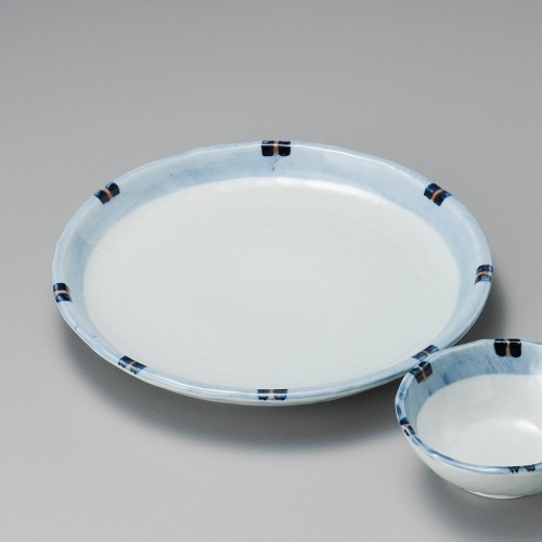 20909-051 はなやぎ8.0皿|業務用食器カタログ陶里30号