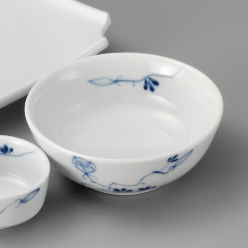 20925-181 染付 花絵丸鉢|業務用食器カタログ陶里30号