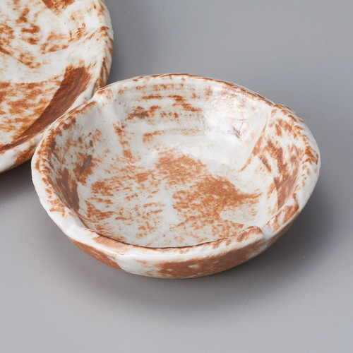 20932-131 ねずみ志野玉割小鉢|業務用食器カタログ陶里30号