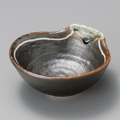 21233-15.191 鉄釉ライン呑水|業務用食器カタログ陶里30号