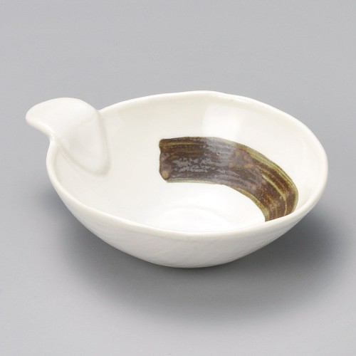 21319-131 刷毛目軽かる呑水(白)|業務用食器カタログ陶里30号