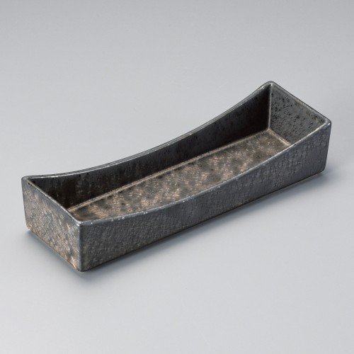 22011-461 金結晶長角切立前菜皿|業務用食器カタログ陶里30号