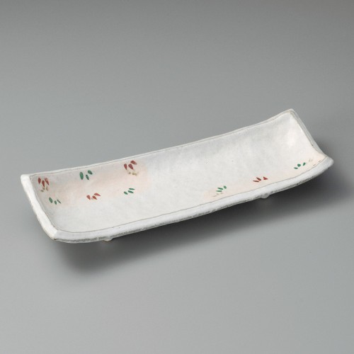 22103-411 雪化粧四つ足付出皿|業務用食器カタログ陶里30号
