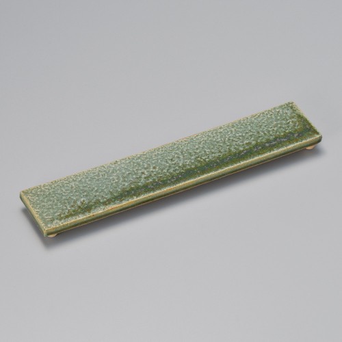 22407-121 サビ織部四足細長皿|業務用食器カタログ陶里30号