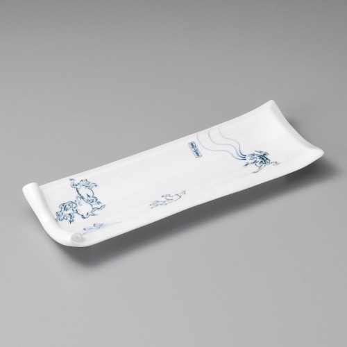 22509-101 鳥獣戯画巻物型付出皿|業務用食器カタログ陶里30号