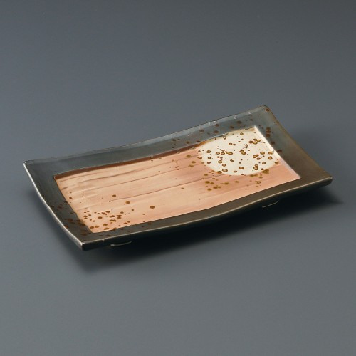 24409-491 黒釉満月7.5焼物皿|業務用食器カタログ陶里30号