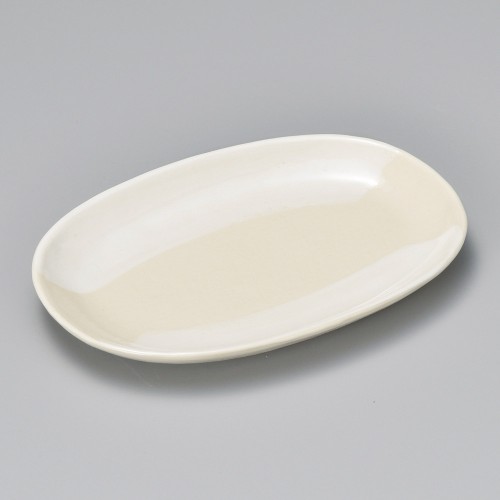24609-151 白ハケメ5.0小判皿|業務用食器カタログ陶里30号