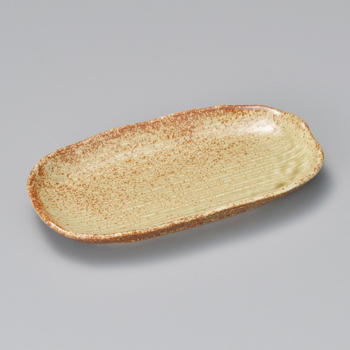 24819-251 窯変令和イラボ小判皿(大)|業務用食器カタログ陶里30号