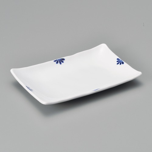 25417-131 小花(青)焼物皿|業務用食器カタログ陶里30号