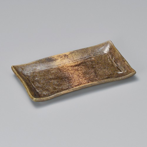 25618-071 黒伊賀吹き焼物皿|業務用食器カタログ陶里30号