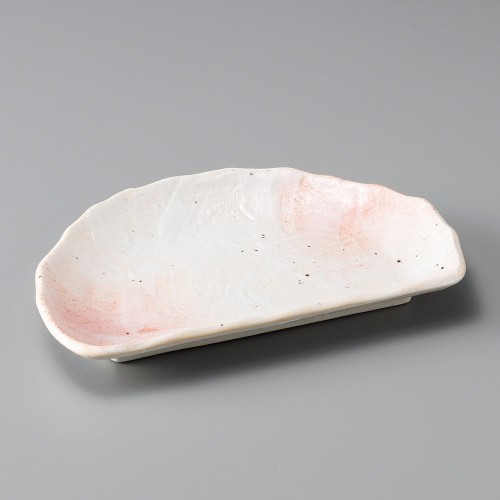 25813-671 桜志野半月皿|業務用食器カタログ陶里30号