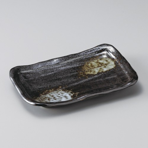 25905-671 天目白吹そぎ型焼物皿|業務用食器カタログ陶里30号