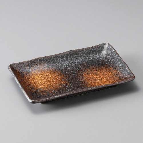 25921-641 黒油滴焼物皿|業務用食器カタログ陶里30号