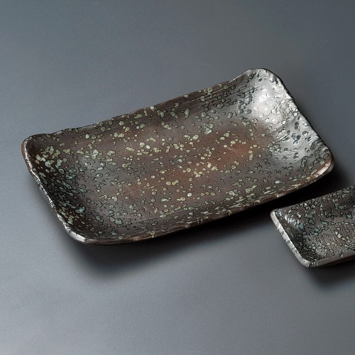 26201-061 黒藤8.0焼物皿|業務用食器カタログ陶里30号