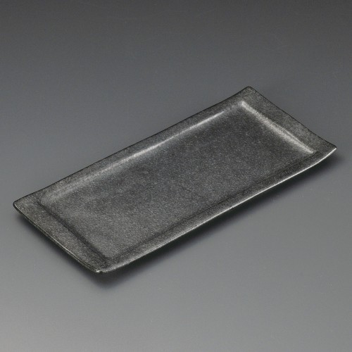26705-071 黒銀彩焼物皿大|業務用食器カタログ陶里30号