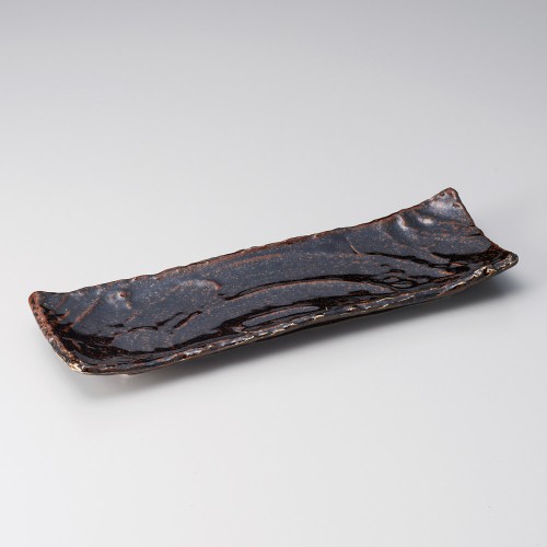 26708-121 窯変天目長角盛皿|業務用食器カタログ陶里30号