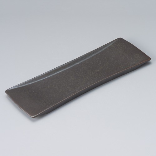 26722-121 黒マットさんま皿|業務用食器カタログ陶里30号