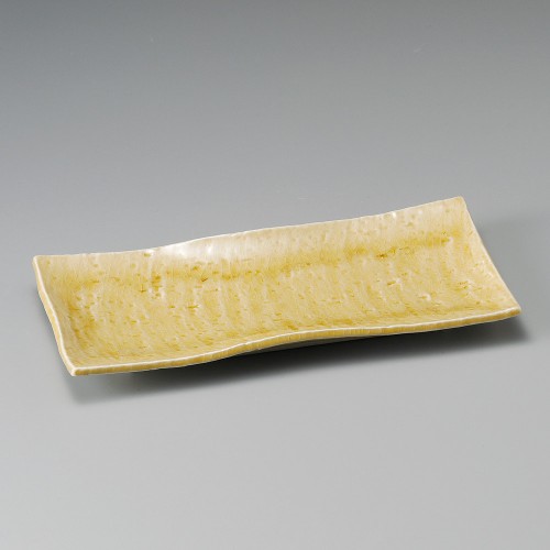 26917-461 黄瀬戸 さんま皿|業務用食器カタログ陶里30号