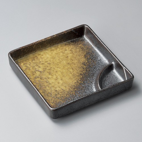 27923-641 伊賀天目仕切皿(大)|業務用食器カタログ陶里30号