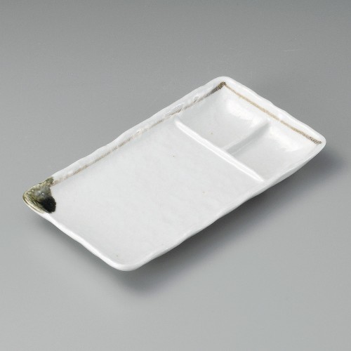28017-151 志野茶ライン串皿|業務用食器カタログ陶里30号