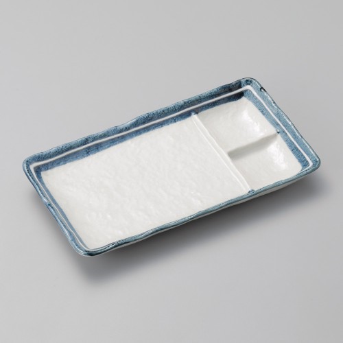 28018-131 渕ライン仕切付串皿(小)|業務用食器カタログ陶里30号