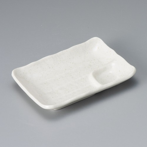 28115-181 粉引6.0仕切皿|業務用食器カタログ陶里30号
