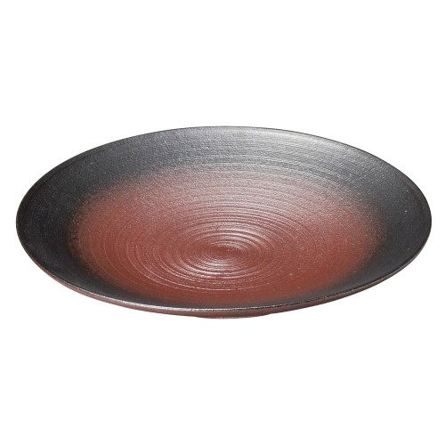 28714-011 焼締10.5皿|業務用食器カタログ陶里30号