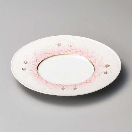 30106-181 金彩草花彫入8.0皿|業務用食器カタログ陶里30号