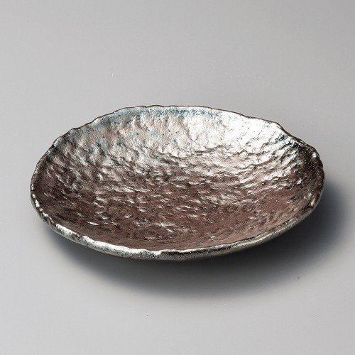 30127-431 銀釉8.0丸皿|業務用食器カタログ陶里30号