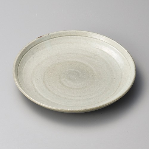 30518-221 手造風粉引吹8.0皿|業務用食器カタログ陶里30号