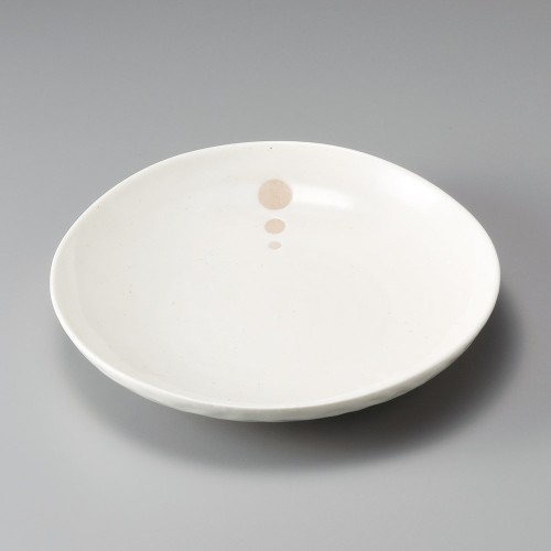 31524-491 ドット(白)8.0皿|業務用食器カタログ陶里30号