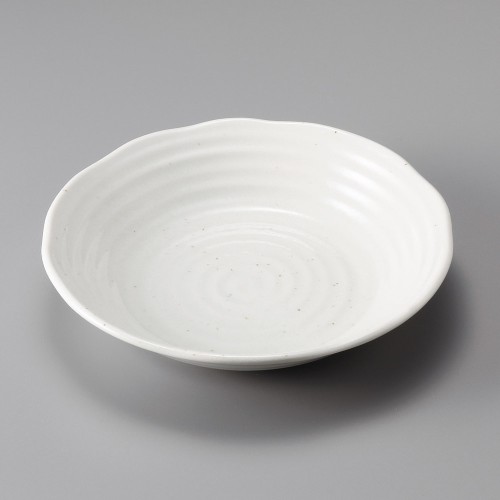31709-021 粉引釉7.0深皿|業務用食器カタログ陶里30号