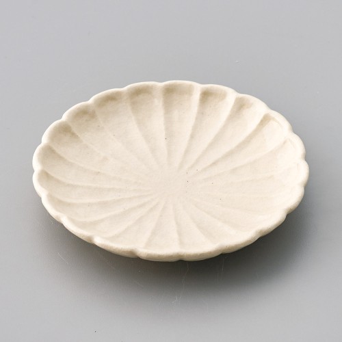 32710-461 志野5.0菊花丸取皿|業務用食器カタログ陶里30号