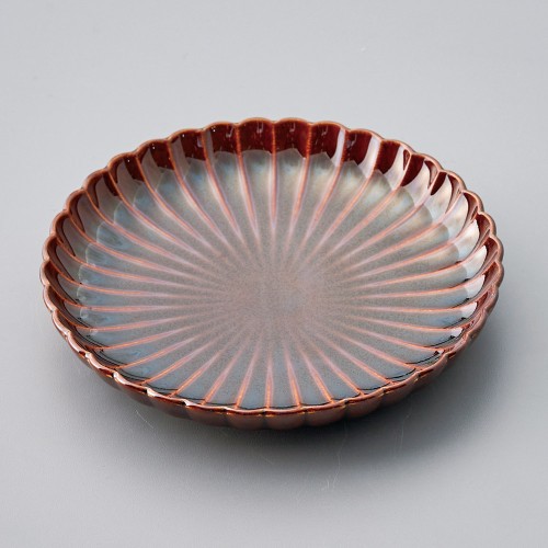 32919-151 アメ菊型4.0皿|業務用食器カタログ陶里30号