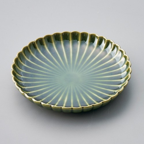 32923-151 オリベ菊型4.0皿|業務用食器カタログ陶里30号