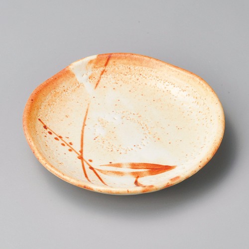 33011-571 白志野芦菊型5.0皿|業務用食器カタログ陶里30号