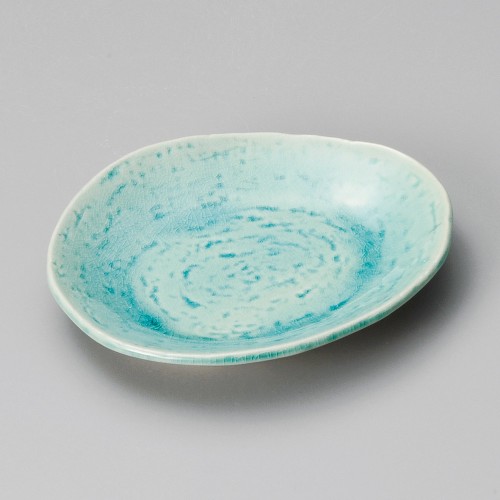 33024-571 トルコ釉変形皿|業務用食器カタログ陶里30号
