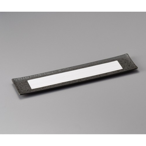 34310-541 銀彩筋彫28㎝長皿|業務用食器カタログ陶里30号