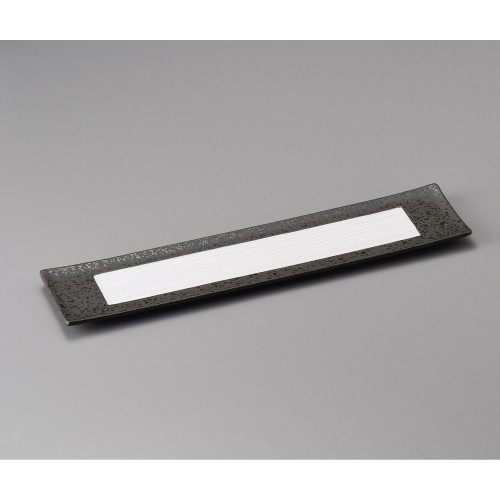 34311-541 銀彩筋彫37㎝長皿|業務用食器カタログ陶里30号