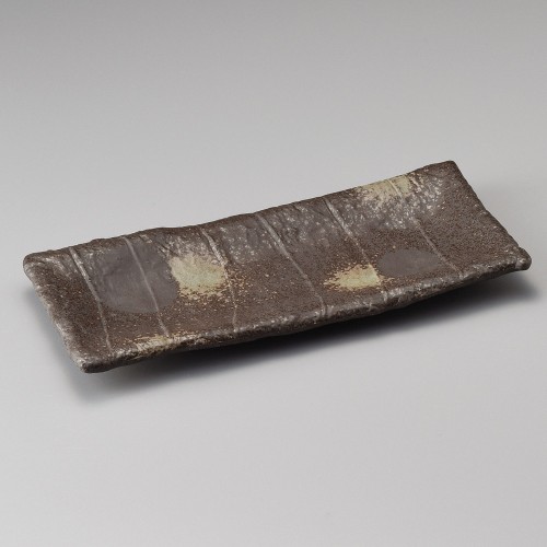 34912-021 炭化土長角皿|業務用食器カタログ陶里30号