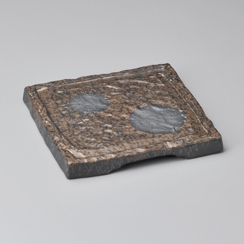 35907-081 金吹四角台皿(大)|業務用食器カタログ陶里30号