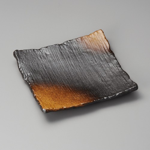 36215-511 金茶吹角盛皿|業務用食器カタログ陶里30号