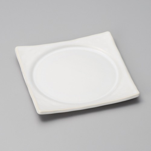 36706-021 粉引白正角盛皿|業務用食器カタログ陶里30号
