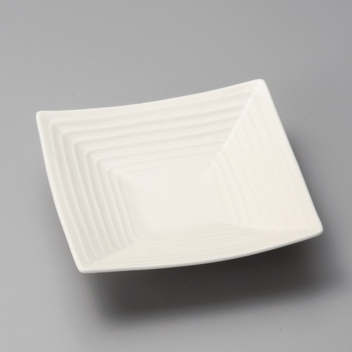 36905-491 白釉定窯正角6.0高台皿|業務用食器カタログ陶里30号