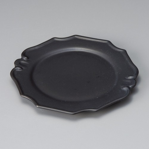 39114-081 デプレブラックモティーフプレート|業務用食器カタログ陶里30号