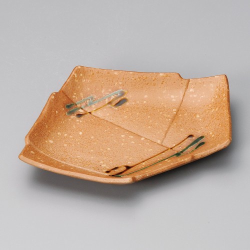 39210-461 品野三彩7.0結形皿|業務用食器カタログ陶里30号